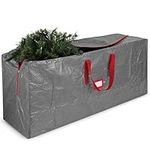 Jumbo Christmas Tree Storage Bag - Fits 7.5FT. Tall Christmas Trees- Durable Reinforced Carry Handles, Dual Zippered Storage Containers - Waterproof Xmas Tree Bag Protects from Dust, Moisture & Insect