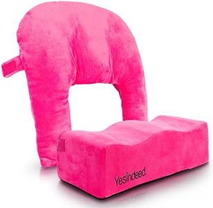 Brazilian Butt Lift Pillow + Back Support Cushion – Dr. Approved BBL Foam Pillow with Carrying Bag and Back Pillow for Post Surgery Recovery – Comfortable and Firm Butt Support Cushions Set - Pink