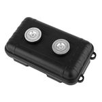 Magnetic Hide A Key Holder Under Car, Key Magnet Box Waterproof Key Holder Outdoor for Key USB Car Storage (Black)