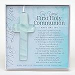 The Grandparent Gift Co. Handmade Glass Cross: First Communion Gift