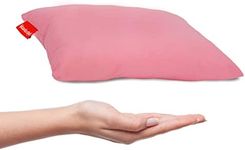 Urban Infant Pipsqueak Small Pillow - Mini 11 x 7 in - Tiny Pillow for Travel, Dogs, Toddlers, Kids, Lumbar, Knees and Neck - Pink