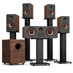 Flagship True 5.1.4ch HiFi Surround Sound System with Dolby Atmos, 900W Sound Bar for TV with Subwoofer Down to 25Hz, 4 Surround Speakers, TV Speaker Soundbar, Wooden HiFi Cabinets, eARC, BT 5.4