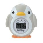 Nuby - Penguin shaped baby bath Digital thermometer - Easy to read screen - BPA free - Gray - Suitable from 0 months