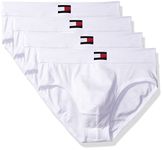 Tommy Hilfiger Men's Cotton Classics Brief Multipack, Whiteflag, Medium