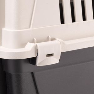 Ferplast Medium Dog Carrier – Secure Travel Box, Durable, Black, 15kg