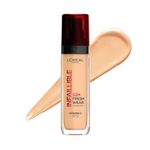 L'Oreal Paris Liquid Foundation, Oil Absorbing Formula, Transferproof, Heatproof and Long-lasting, Infallible 32H Fresh Wear, 250 Radiant Sand