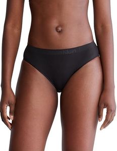 Calvin Klein Women's Bonded Flex Seamless Bikini Briefs, Black/Black/Black, Medium (Pack of 3)