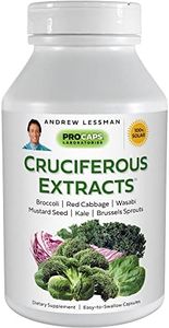 Andrew Lessman Cruciferous Extracts 180 Capsules – High Levels of Glucosinolates and Sulforaphane from Broccoli, Red Cabbage, Mustard Seed, Wasabi, Brussels Sprouts and Kale Extracts, No Additives