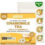 HANDPICK, Chamomile Tea Bags (100 Herbal Tea Bags) Caffeine Free| Premium Floral Chamomile Herbal Tea in Eco-Conscious Tea Bags | Direct from Source