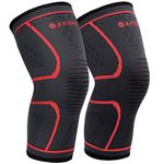 AVIDDA Knee Support Brace 2 Pack - Compression Knee Sleeves for Arthritis, Joint Pain, Ligament Injury, Meniscus Tear, ACL, MCL, Tendonitis, Running, Squats, Sports