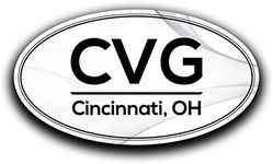 CVG Cincinnati Ohio Airport Code Decal Sticker Home Travel Car Truck Van Bumper Window Laptop Cup Wall - Two 5.5 Inch Decals - MKS0555