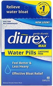 Diurex Max Water Pills - Maximum Strength Caffeine Free Diuretic - Relieve Water Bloat - 48 Count