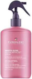 Pureology Smooth Gloss Silkmorphose Spray - Heat-Activated Leave In Treatment Spray, Frizz Control & Humidity Protection, Adds Hair Shine, For Frizz-Prone, Color-Treated Hair, Vegan, 7.8 Fl Oz