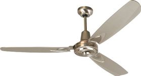 Craftmade VE58BNK3 Velocity Aerodynamic Modern Industrial Heavy-duty 58" Ceiling Fan with Wall Control, 3 Brushed Nickel Blades, Stainless Steel