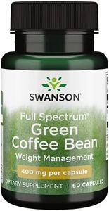 Swanson Full Spectrum Green Coffee Bean Capsules, 400 mg, 60-Count