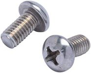 #10-32 X 3/8" Stainless Phillips Round Head Machine Screw, (100pc), Fine Thread, 18-8 (304) Stainless Steel, by Bolt Dropper