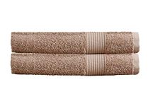 Olivia Rocco Egyptian Cotton Towels Home Bathroom Towel Set Bale Fade Resistant 500gsm Home Collection Bales Bath Sets, 2 Bath Towels Mink