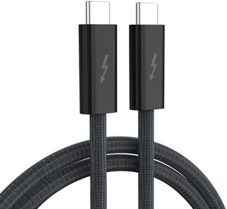 GOPALA Thunderbolt 4 Cable 1M/3FT, 8K Display USB C Thunderbolt Cable with 240W Fast Charging, 40Gb/s USB 4 Cable Compatible with iPhone 15/15Pro Max, MacBook Pro/Air, iPad, Dell, Hub, Docking