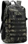 HUNTVP 10L/20L/30L Tactical Backpack Military MOLLE Backpack Rucksack Gear Tactical Assault Pack for Hunting Camping Trekking (30L-Camo)