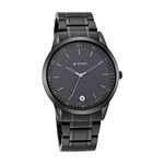 Titan Men's Timeless Style Analog Watch: Refined Black Dial and Metal Strap-1806NM01