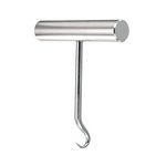 PATIKIL Tennis Racket String Assistance Puller, Stainless Steel Racquet Pull Hook Stringing Tool for Badminton Squash, Silver Tone