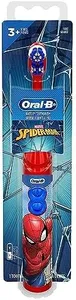 Oral-B Kid's Battery Toothbrush Featuring Marvel's Spiderman, Soft Bristles, for Kids 3+