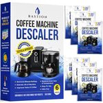 Descaling Powder Solution (6-Uses) Coffee Machine Descaler Cleaner | Compatible with Breville Nespresso Delonghi Ninja | to Descale Automatic Coffee Pots & Makers & Espresso Machines