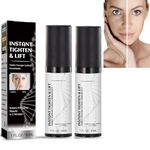 Instant Face Lift Cream,Face Tightener,Eye Tightening & Lifting Serum, Smooth Appearance of Loose Sagging Skin, Puffiness, Fine Lines & Wrinkles Within 2 Minutes (2 PCS)