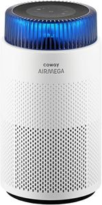 COWAY AIRMEGA 100 Air Purifier (White) - H13 True HEPA Filter for Bushfire Smoke, Allergies, Pollen Dust, Mould, Pet Hair, Dander | 360° Quiet Air Cleaner with Sleep Mode (20dB), Calming Night Light