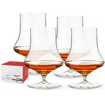 Spiegelau Willsberger Whiskey Glasses Set of 4 - European-Made Crystal, Modern Cocktail Glasses, Dishwasher Safe, Professional Quality Cocktail Glass Gift Set - 12.9 oz