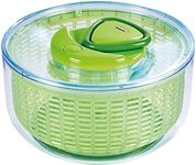 ZYLISS Easy Spin Salad Spinner, Large, Green, BPA Free