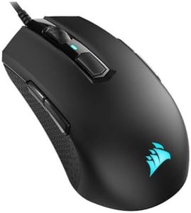 Corsair CH-9308011-AP M55 RGB Pro Wired Ambidextrous Multi-Grip Gaming Mouse- 12,400 DPI Adjustable Sensor- 8 Programmable Buttons- Black, Holds 22"x23" Pad