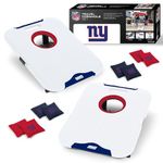 Wild Sports NFL New York Giants Pro Football All-Weather Cornhole Set - Travel Bean Bag Toss Set Includes 8 Bean Bags