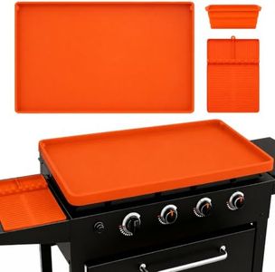 joyhalo Full-Edge 36" Blackstone Silicone Griddle Cover, with 16" Silicone Spatula Mat and Grease Cup Liners, Perfect Combination for Blackstone Griddle for All-Season Outdoor Use