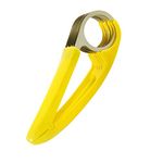 ProBytes Banana Slicer - ABS, Steel Rings Scissor Style Cutter, Even Slicing/Cutting, Fruits, Vegetables, Sausage, Strawberries, Gherkin, Pepper, Salad, Fun Snack, Kitchen Craft, Food Art - Yellow