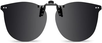 Hifot Polarized Clip on Sunglasses Men Women,UV400 Protection Flip up Sunglasses Over Glasses Sunglasses for Driving Travel Outdoor Sport