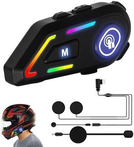 OTOROYS 12 Months WRRANTY Motorcycle Helmet Bluetooth Headset Dual Phone Connectivity at Same time IP67 Waterproof GPS, Calling and Music with Mic, (Support iOS & Andriod)