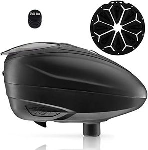 Maddog Dye LT-R Electronic Paintball Loader with HK Army Epic Speed Feed and HPA Paintball Tank Fill Nipple Protector Accessory Package - Black LT-R + Blackout SF