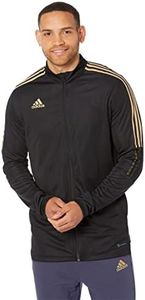 adidas Men's Tiro Track Jacket, Black/Gold, X-Large