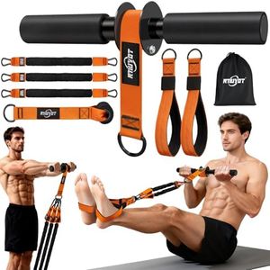NTIUYOT No Weights Needed Forearm Strengthener & Wrist Roller with Adjustable Resistance Bands, 2-in-1 Handle & Door Anchor for Forearm Strength Training, Ideal for Grip Strength, Chest, Core Workout