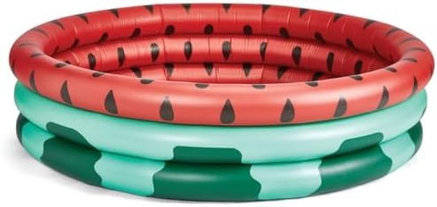 BigMouth Inc Inflatable Kiddie Pool, Blow Up Kid Swimming Pool for Backyard, Small Swim & Splash Pool for Kids - Watermelon, 5 Feet Wide