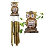 Eirini – Owl Bamboo Wind Chimes - E