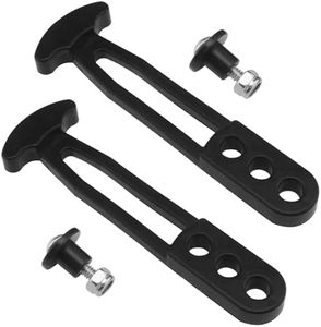 VGOL 2PCS 3 Holes T Shaped Rubber Buckle Rubber Retaining Latch Band 15.2cm Black Rubber Boat Telescoping Ladder Strap Compatible with Yamaha AR SX LX