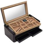 Prestige Import Group - Baldwin Contemporary High Lacquer Cigar Humidor - Color: Jet Black - Capacity: Up to 150