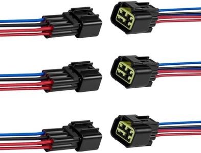 ZHOFONET 6 Pin Waterproof Connector,Waterproof Electrical Car Auto Wire Connector,16AWG Male Female Quick Disconnect Wire Connectors for Car Truck Motorcycle Marine Boat(3Pack)