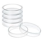 Huanyu 60mm Petri Dish 5pcs Glass Petri Dishes with Lids Lab Culture Dish