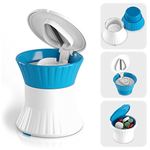 Pill Crusher Cutter Splitter Grinder - [3 in 1] - Pill Crusher Pulverizer - Tablet Cutter with Small Pill Box Container - Pill Breaker Slicer Chopper Divider - Multifunction PILLSTEER