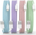 iPhone Charger Cable [MFi Certified] 4Pack Lightning Cable 6FT/1.8M Nylon Braided Fast Charging Cord iPhone USB Cable Compatible iPhone 14 13 12 11 Pro/Pro Max/Plus/mini/X/XR/XS Suitable for USB Plug