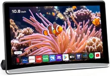 10.8inch Android Portable Car TV Headrest Monitor Tablet for Cars Back seat Support Phone Wireless mirroring Touchscreen with WiFi/Bluetooth/HDMI/USB/Video Player (CPad-108)