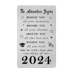 Gezxin Graduation Gifts for Her Him 2024-Class of 2024 Card Gifts for Women Men-Personalised University Nurse College High Middle School Presents for Girls Boys-Happy Graduation congrats grad card